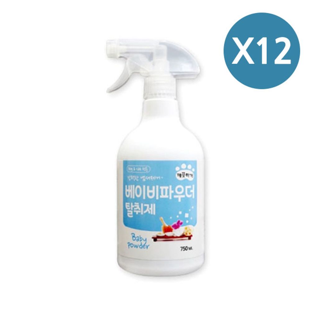 깨끗하개 탈취제 750ml 파우더 12P 강아지 고양이