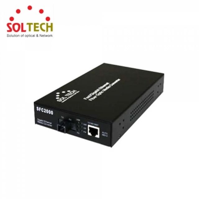 SOLTECH SFC2000-TWL20/AI 광컨버터 (1000Mbps/SC/