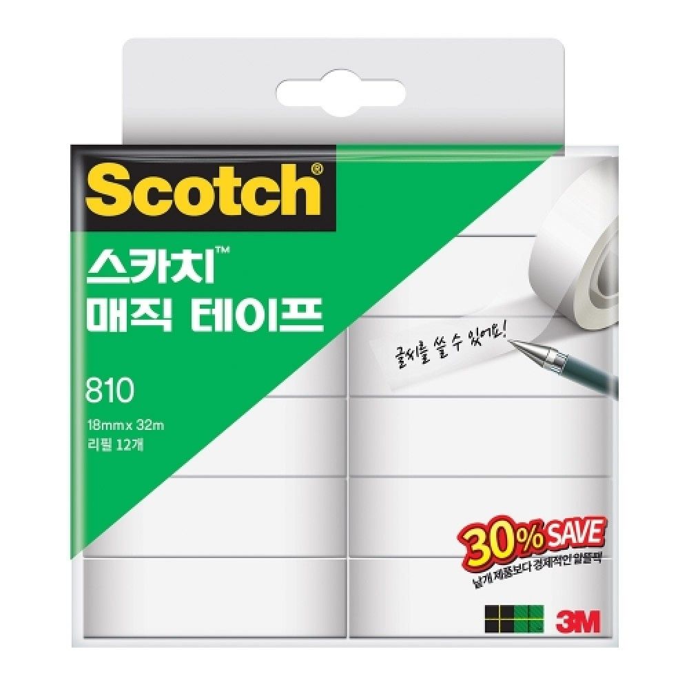 3M 스카치 매직테이프 리필세이빙팩 810R1218X32