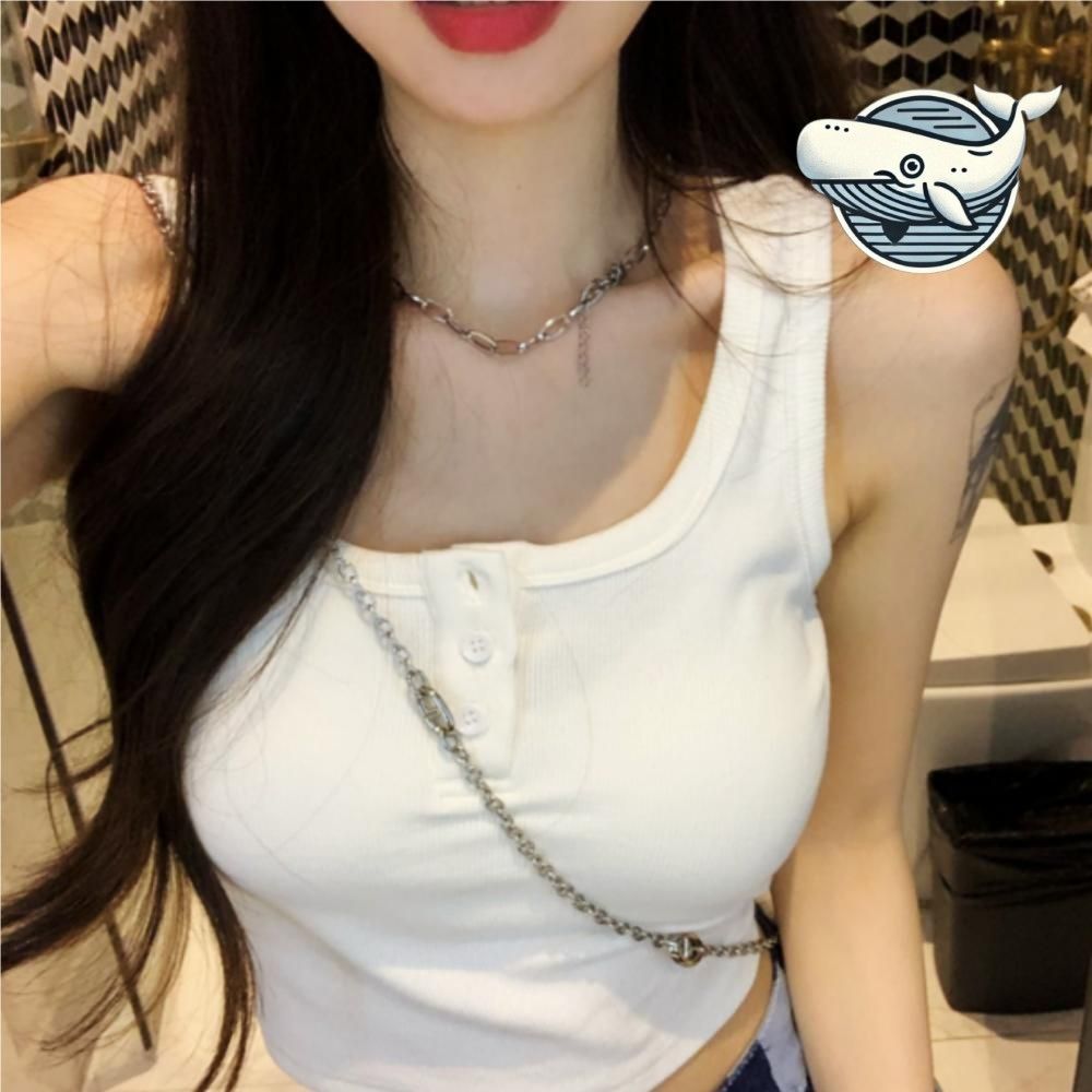 여름 필수 소프트 핀턱 나시 크롭탑 슬림핏