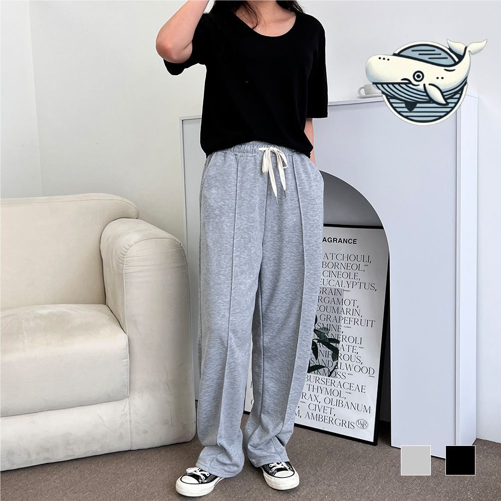 편안한 여성용 와이드 팬츠 루즈핏 여름 데일리