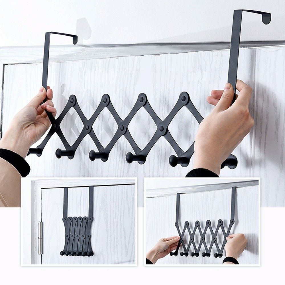 크로스보더 다용도 접이식 확장행거 옷걸이 문행거