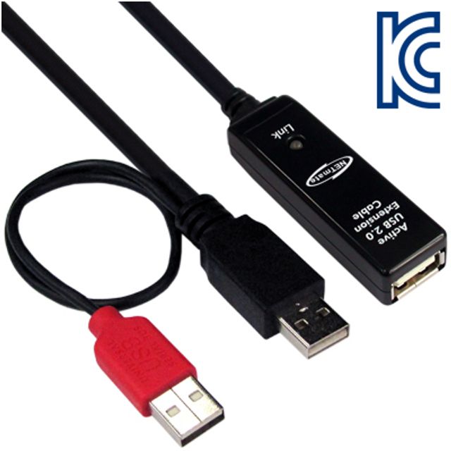 강원전자 넷메이트 USB2.0 무전원 리피터 20m