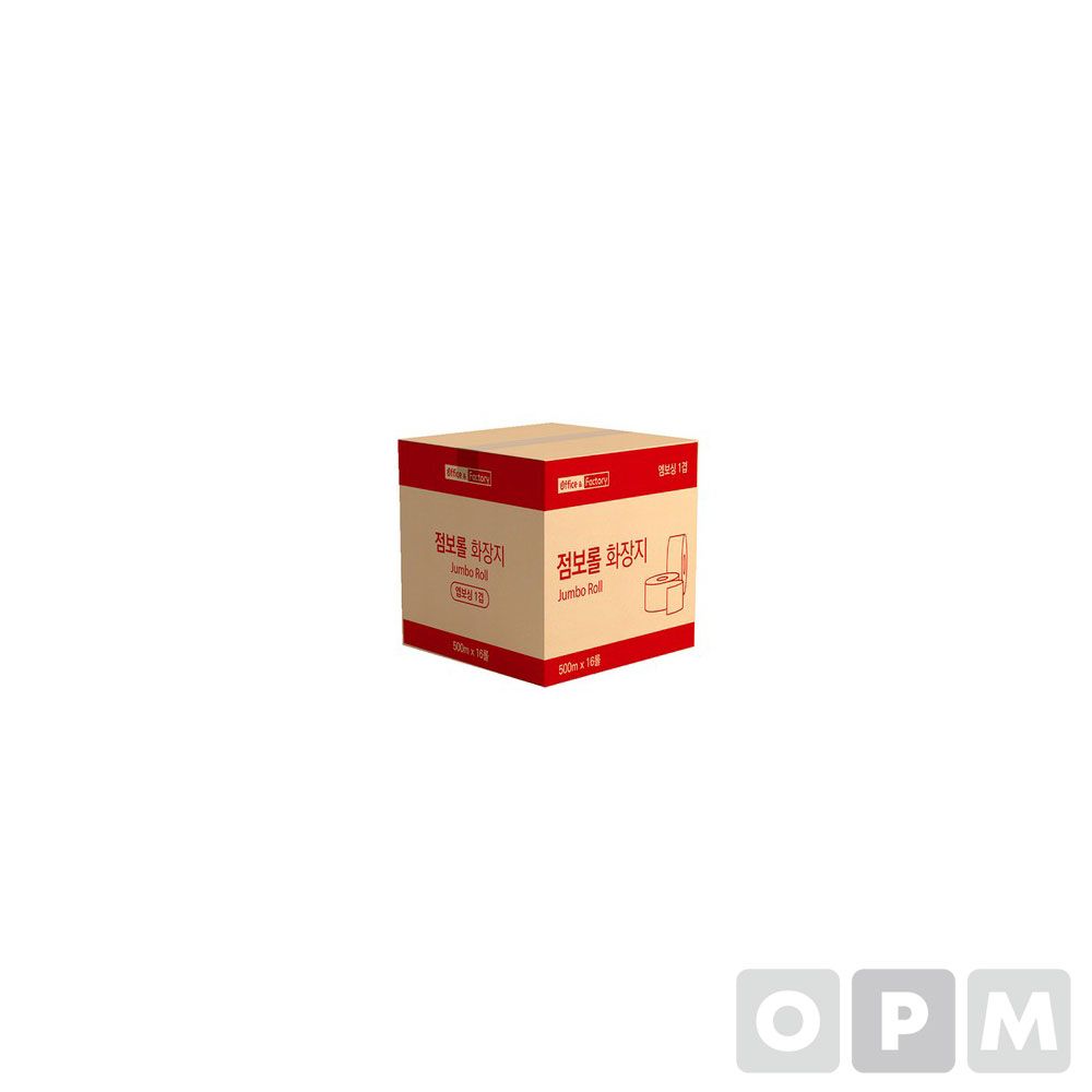 O-F 점보롤(1겹/500mX4롤X4팩(16롤)/박스)