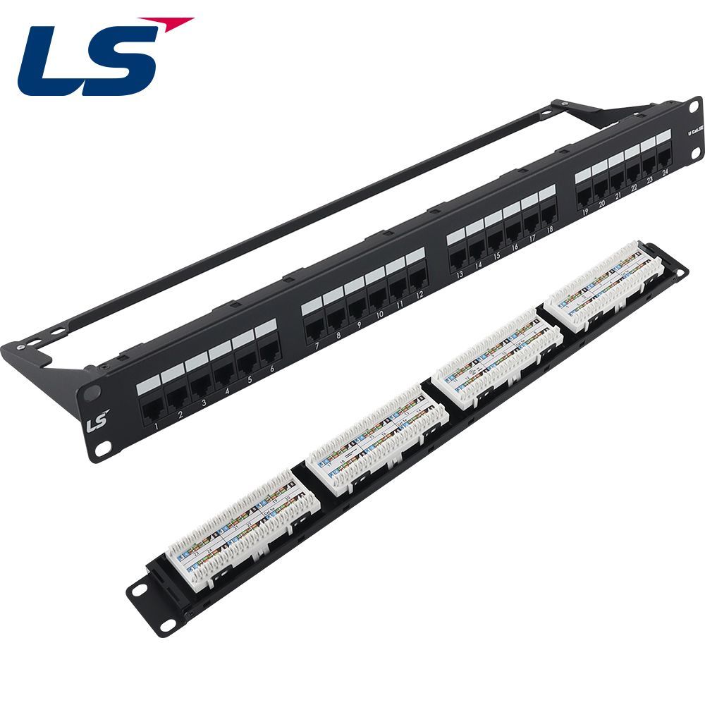 LS-PP-UC5E-24P-WM-EC CAT.5E 24포트 패치 판넬 1U