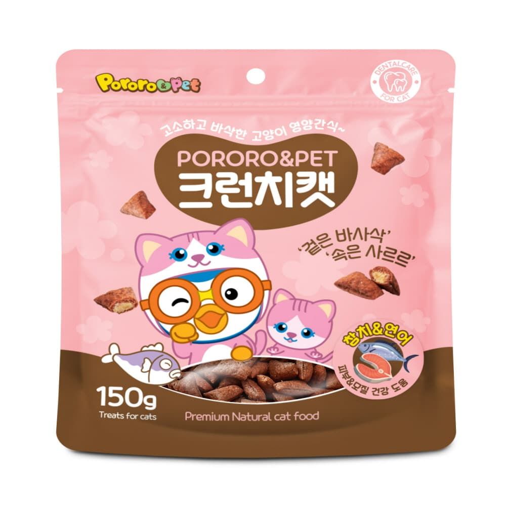 크런치캣 150g 참치 연어 x 6개 1박스