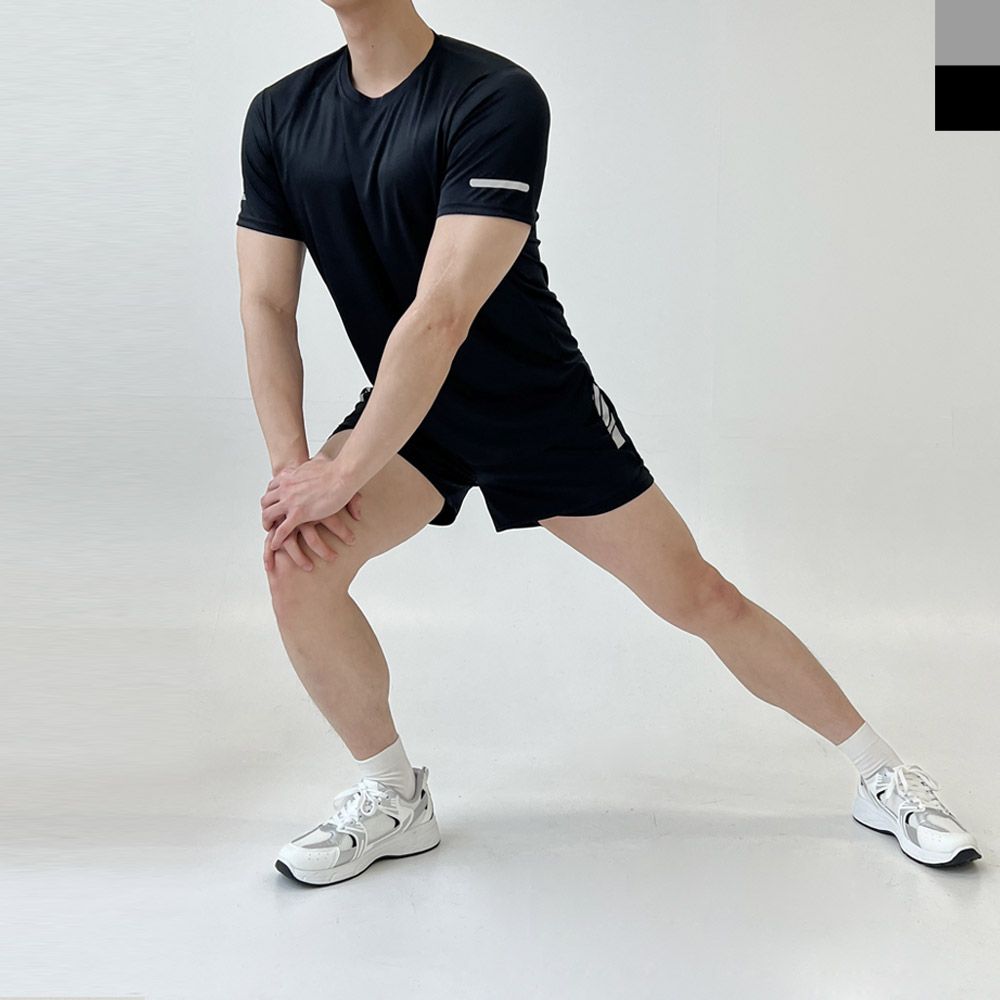 남성 단체 런닝 쿨소재 나시 반바지 쇼츠세트