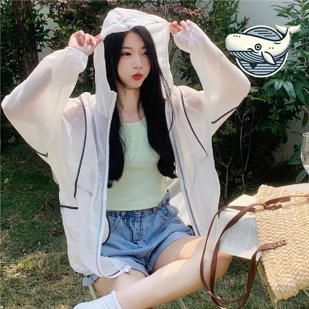 여름용 경량 바람막이 후드 오버핏 커플 점퍼
