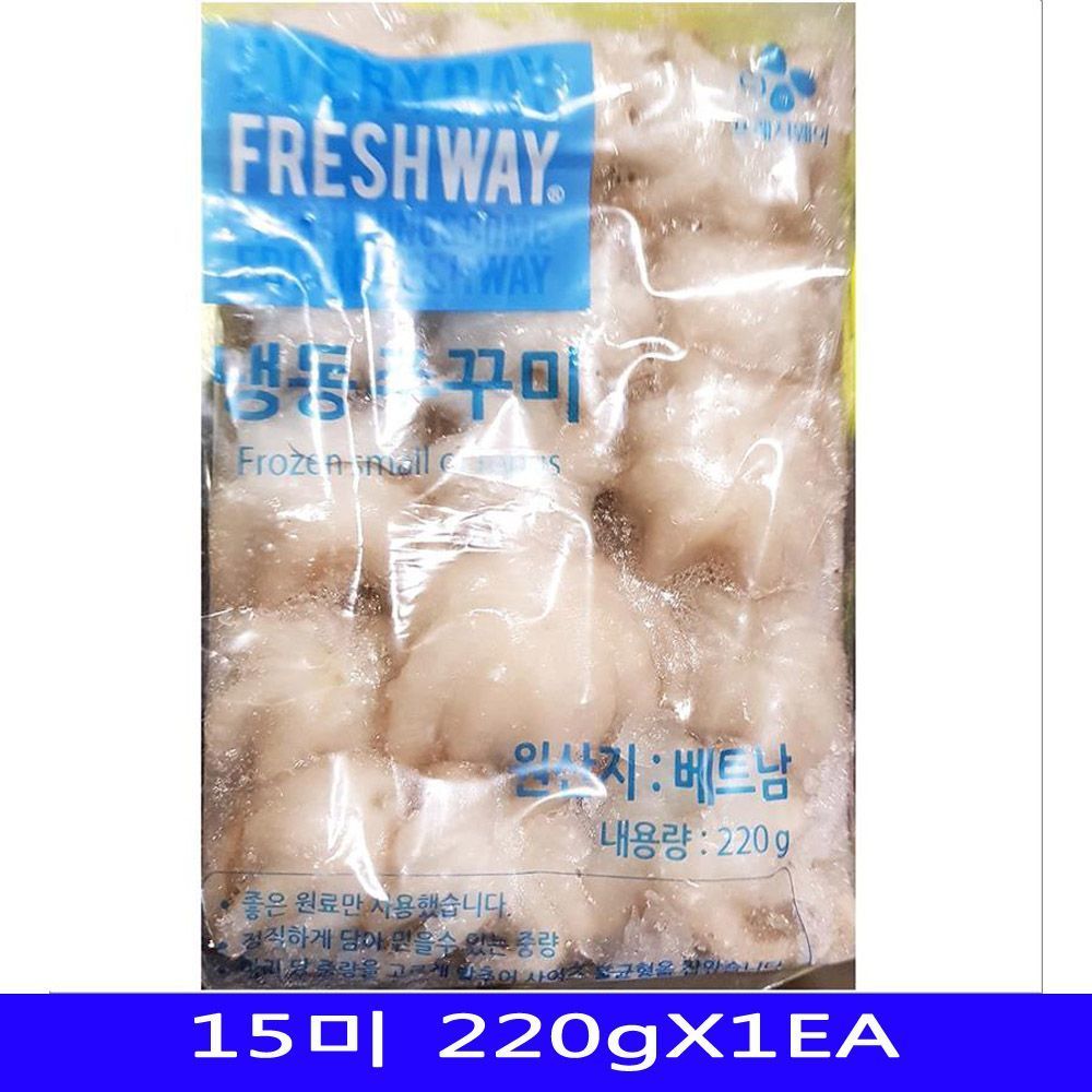 냉동수산물 냉동쭈꾸미 프레시웨이 15미 220g 1개
