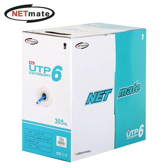 NMC-UTP26T CAT.6 UTP 케이블 305m 단선 블루