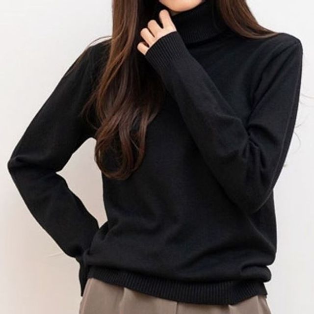 레이어드 무지 ANYOU 메리노 캐시미어 부드