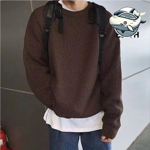 다양한 색상 루즈핏 남성 라운드 니트 티셔츠