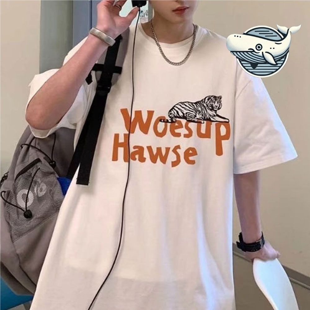 트렌디 남성 오버핏 반팔티 여름 캐주얼 데일리