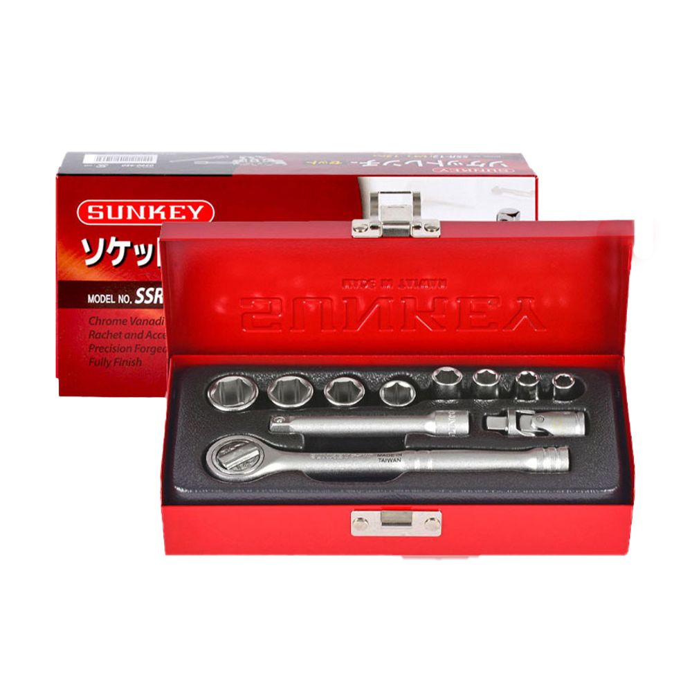 임팩소켓렌치 에어 자동차정비 1/4 43T 소켓렌치12PCS