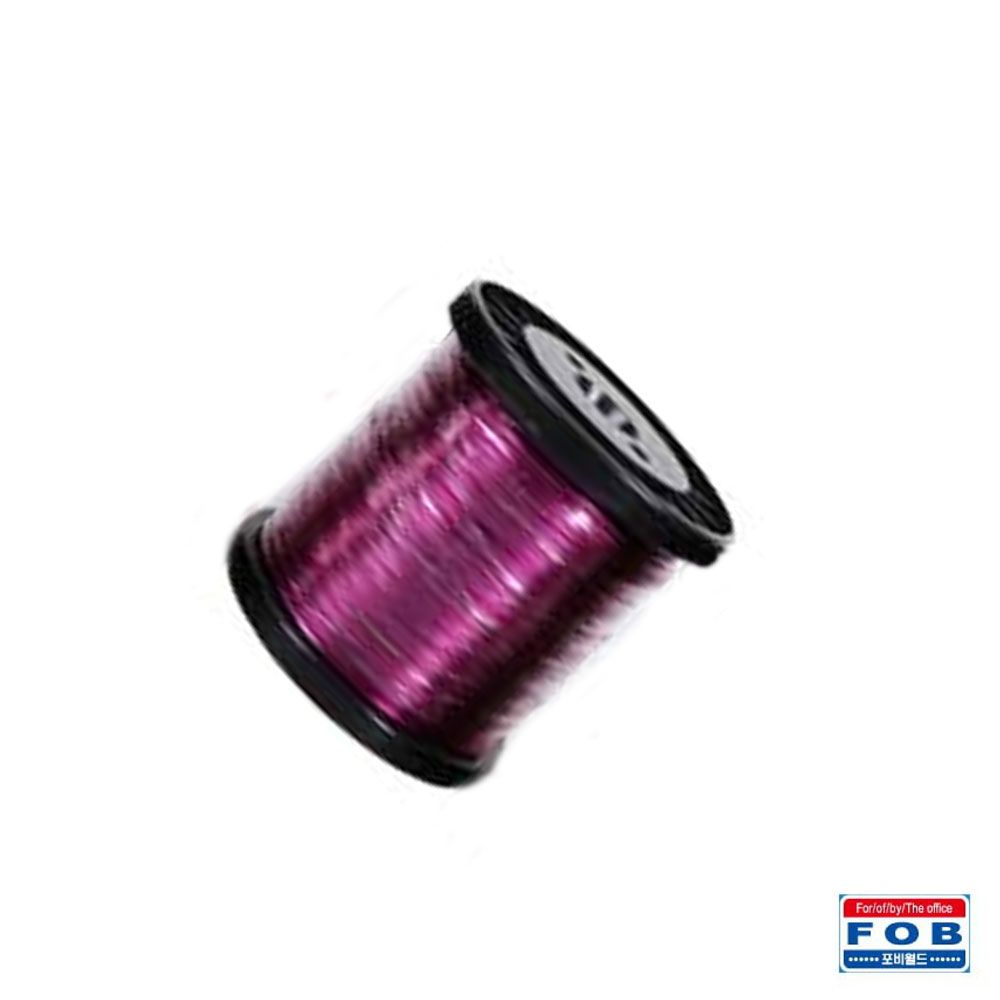 포비 와이어 공예철사 대용량 두께 1.2mm x 165M 보라