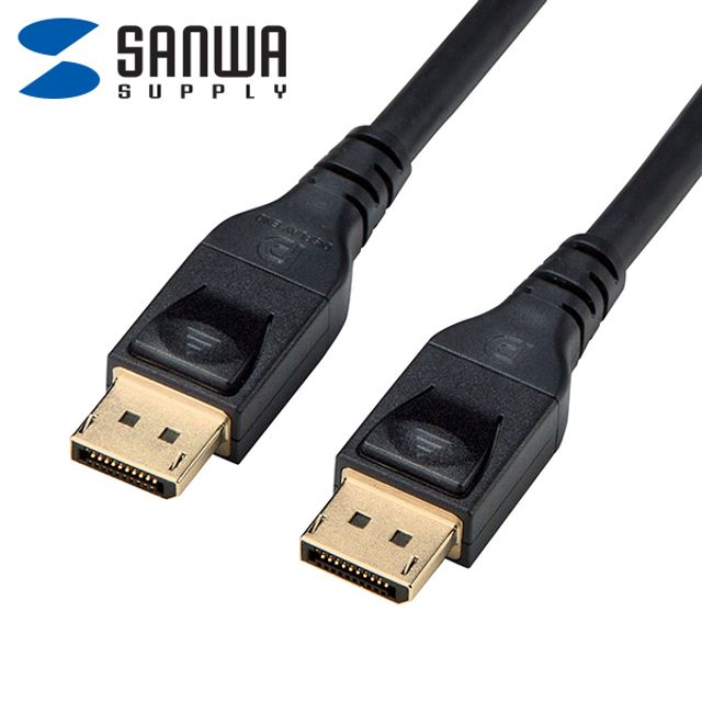 SANWA 8K DisplayPort 1.4 액티브 케이블 15M