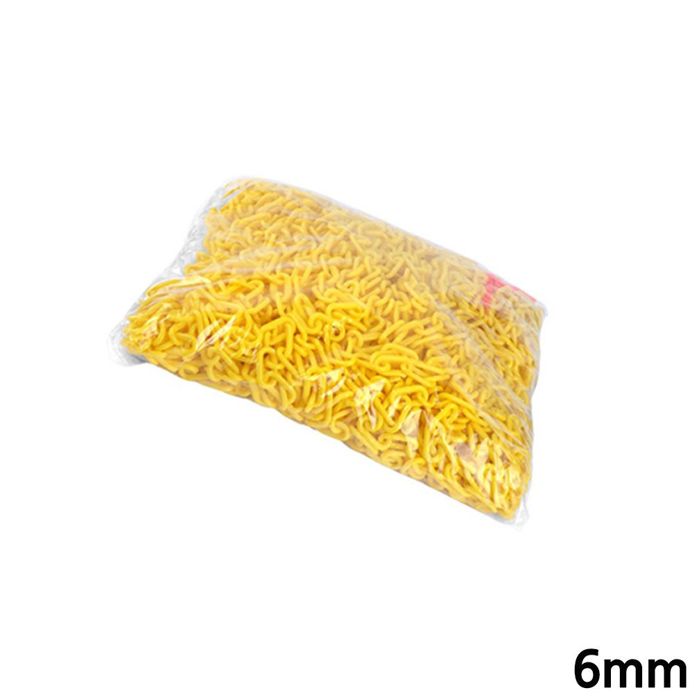 경계 차단용 플라스틱 사슬 체인 6mm x 50M 황색