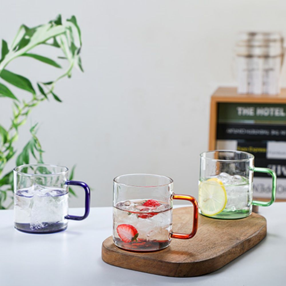 컬러 유리 머그 360ml