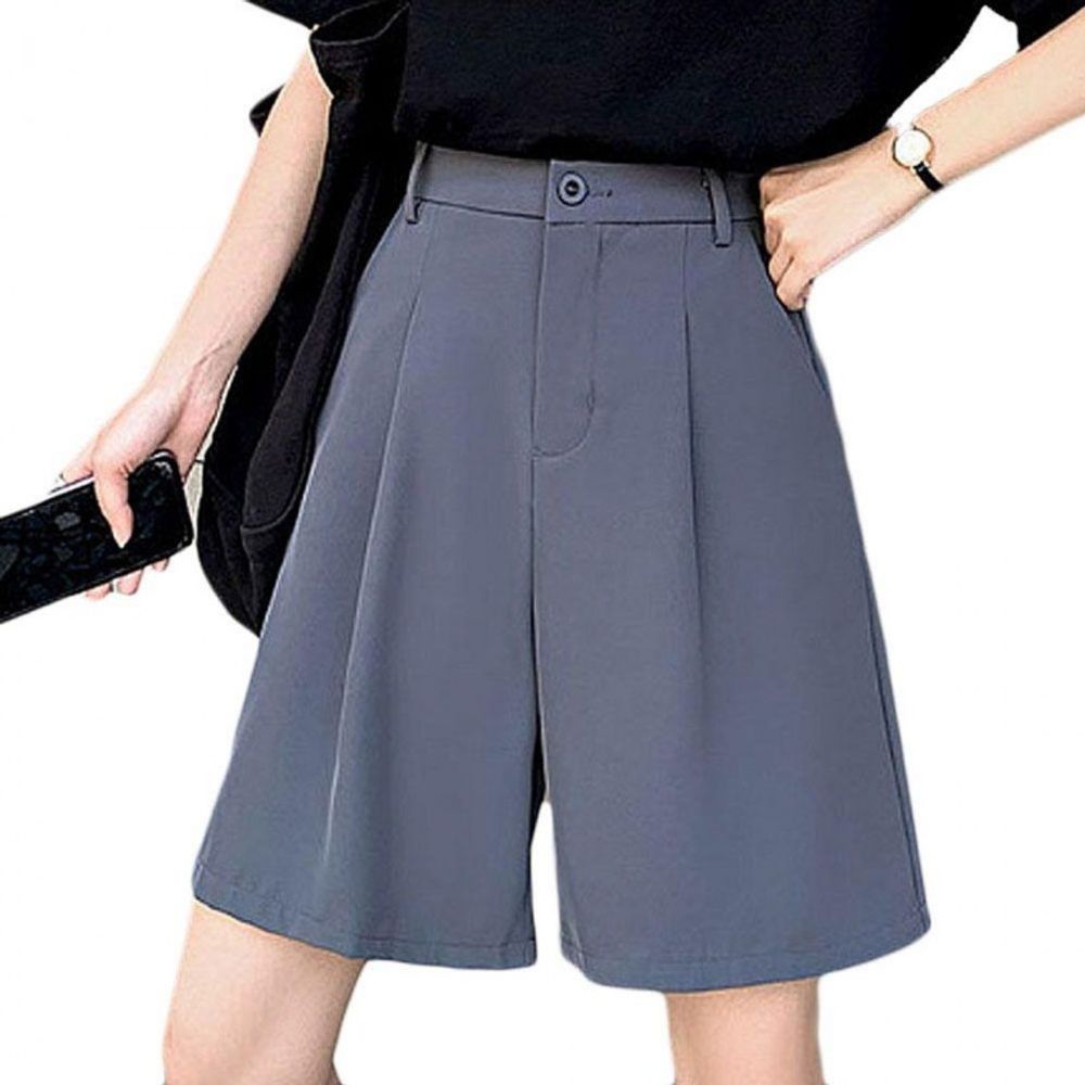 여성 봄여름 숏팬츠 데일리룩 고급 정장 반바지 반 여