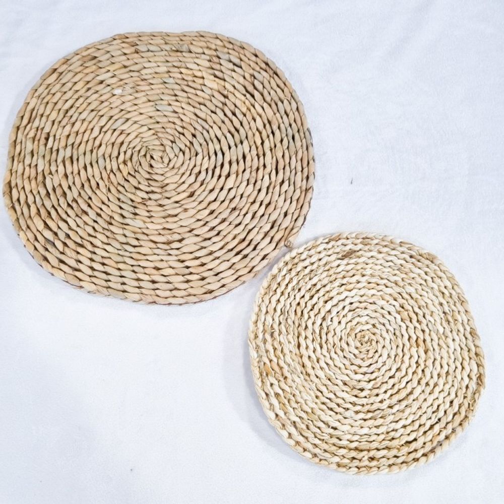 등나무 원형 식탁 깔개 (중형)