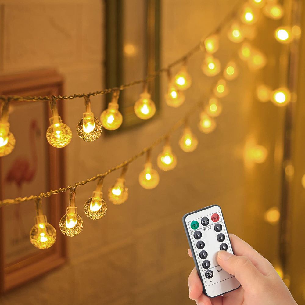 LED방수 앵두전구 2.5cm 리모컨형 40P/50P/80P/100P