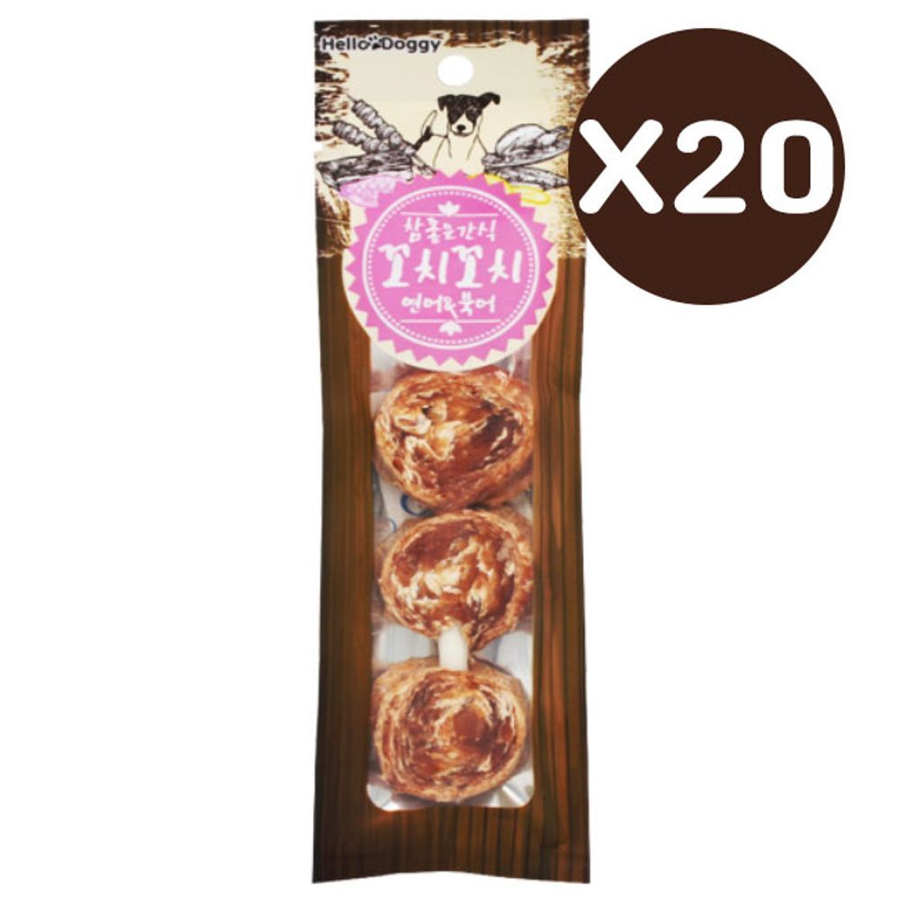 애견영양간식 연어 꼬치꼬치 일상 25g 20P 강아지 개