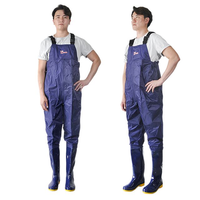 옥스퍼드 멜빵 위생 방수 작업용 가슴장화