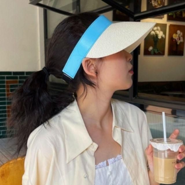 여름모자 돌돌이 블루 햇빛가림 쿨니스 썬캡