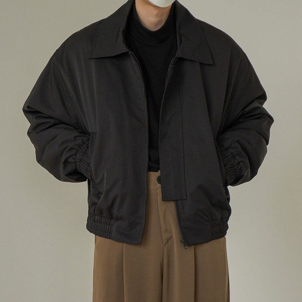 남성 가을 캐주얼 오버핏 포켓 블루종 아우터 자켓