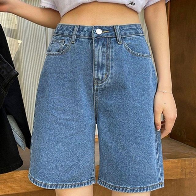 데일리 여름 여성 기본 간절기 데이 패션 데님 반바지