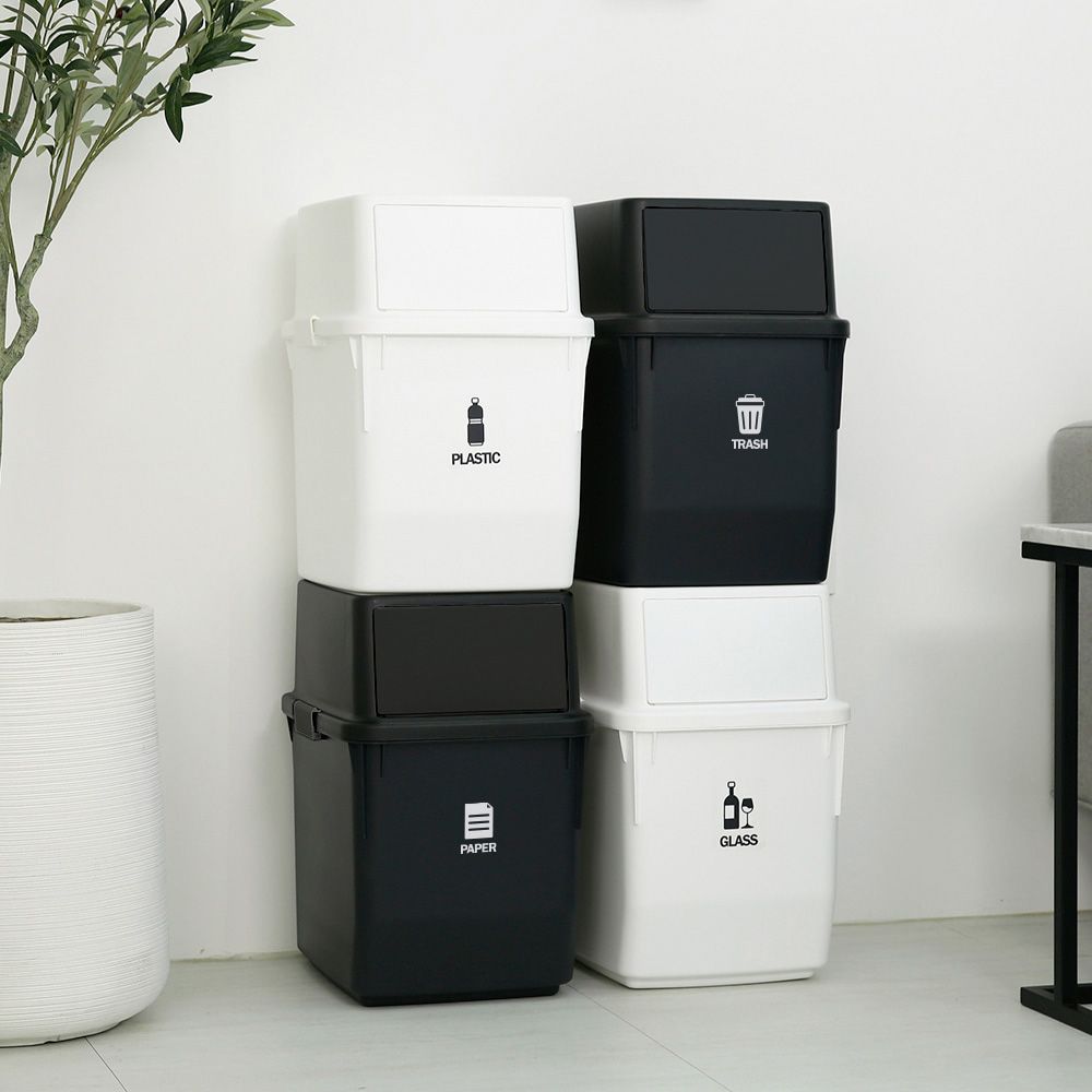 가쯔 가정용 재활용 분리수거함 35L 2개