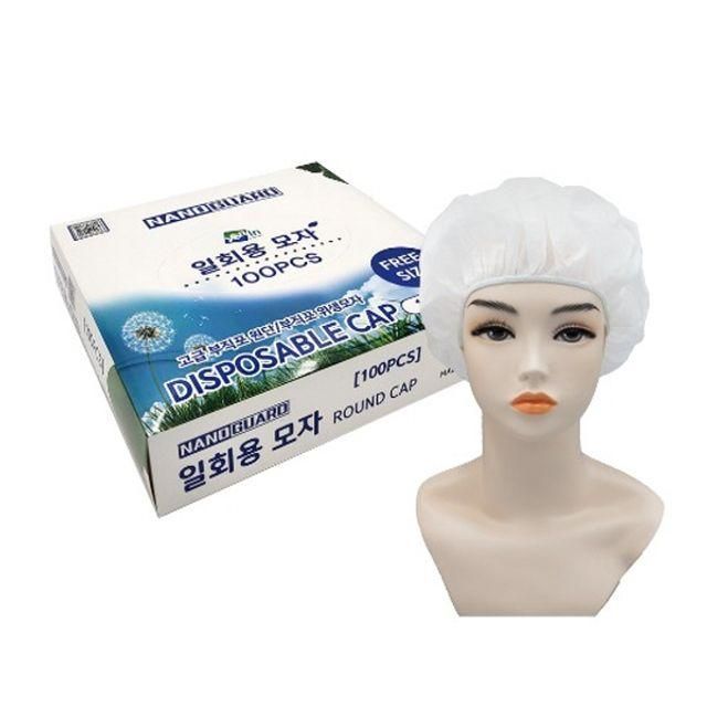 일회용 위생 모자 부직포 라운드캡 RC111