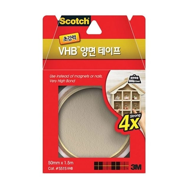 3M 양면 테이프 폼 다용도 스카치테이프 4X50