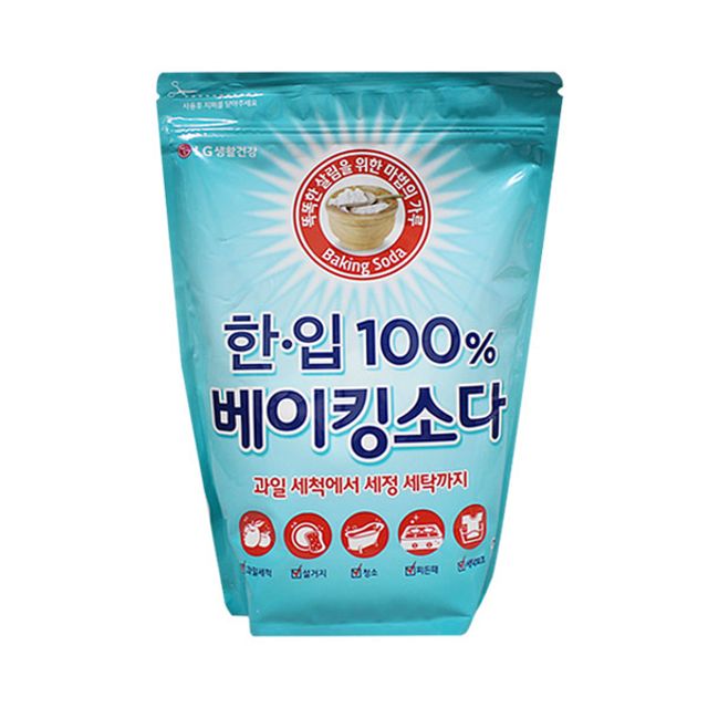 LG생활건강 한입100프로 베이킹소다 2KG 찌든떄 세탁