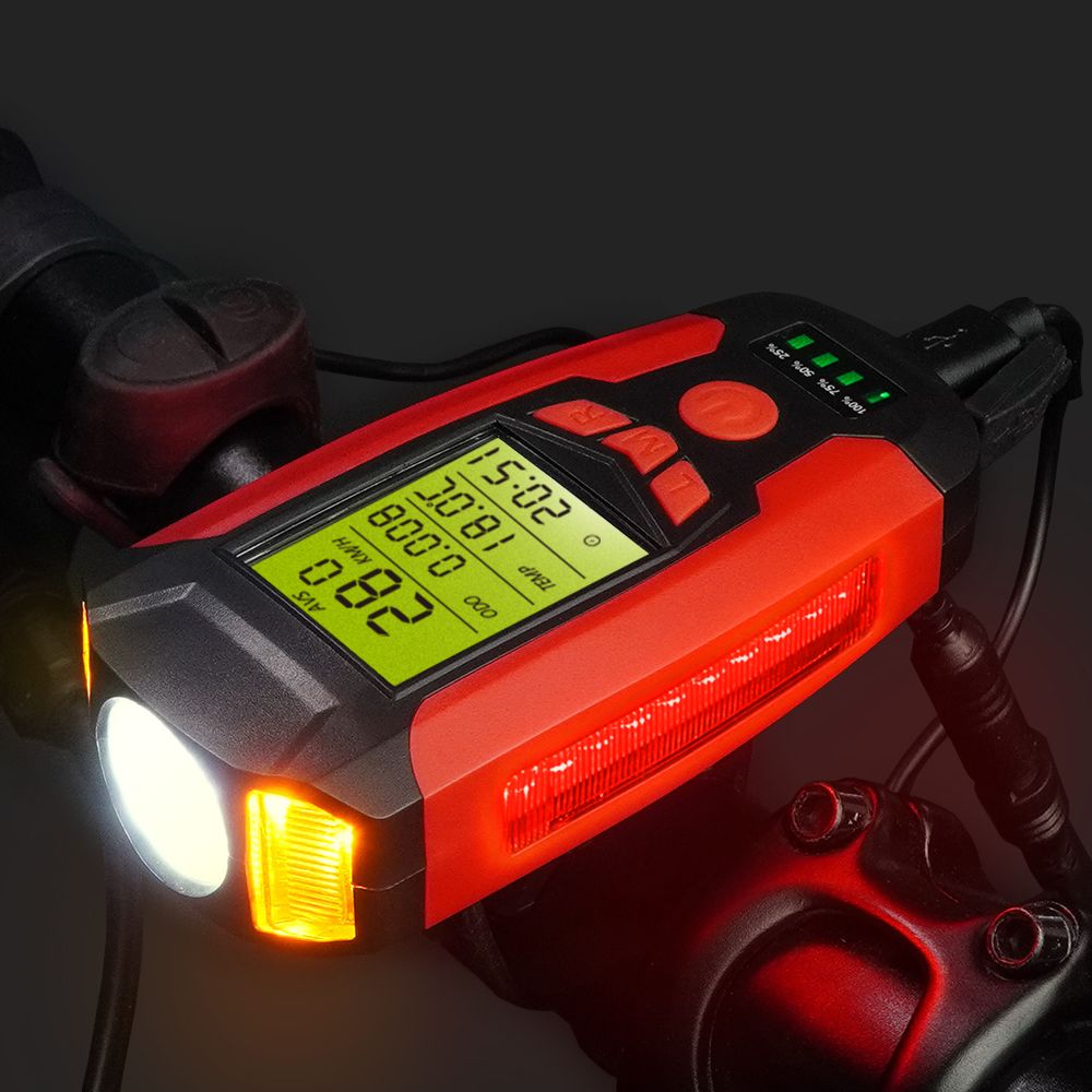 자전거 멀티 라이트 전자벨 속도계 전조등 LED 용품