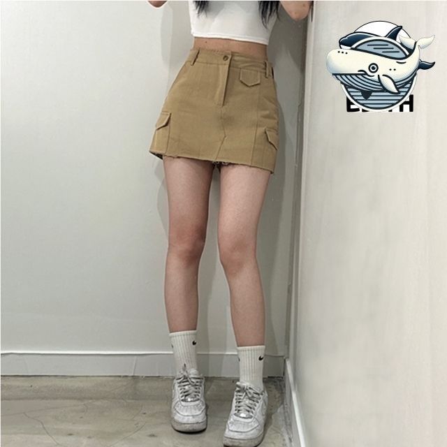 트렌디 스타일 미니 카고 스커트 여름 숏 팬츠