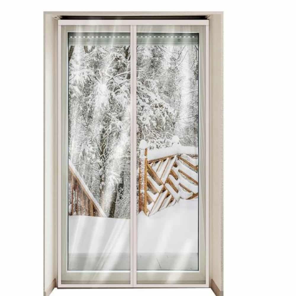 자석 비닐커튼 화이트 120x210cm 창문바람막이커튼 비닐커텐