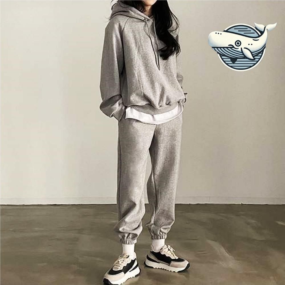 여성 후드티 조거팬츠 기본 스타일 편안한