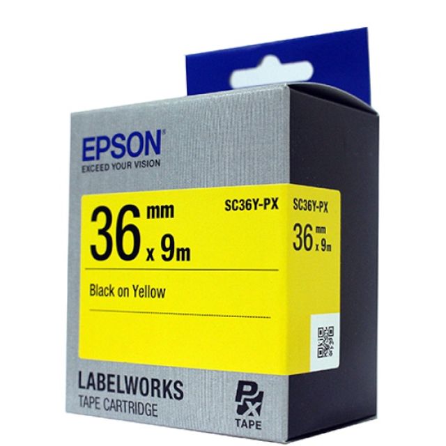 EPSON 라벨프린터리본(SC36Y)노랑 흑문자