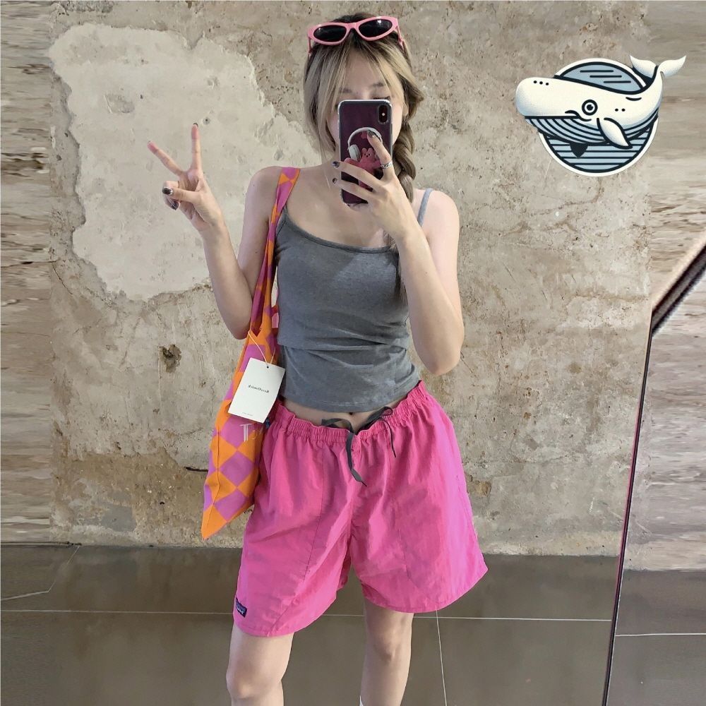 여름 비치 필수 아이템 핫핑크 스탠다드핏
