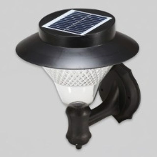 LED 태양광 정원등 32LED 블랙 벽부 겸용 이글스