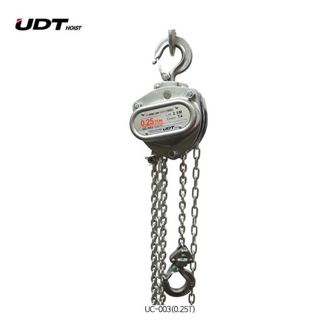 UDT UC-003 체인블록 도르레 호이스트 0.25t 미니형