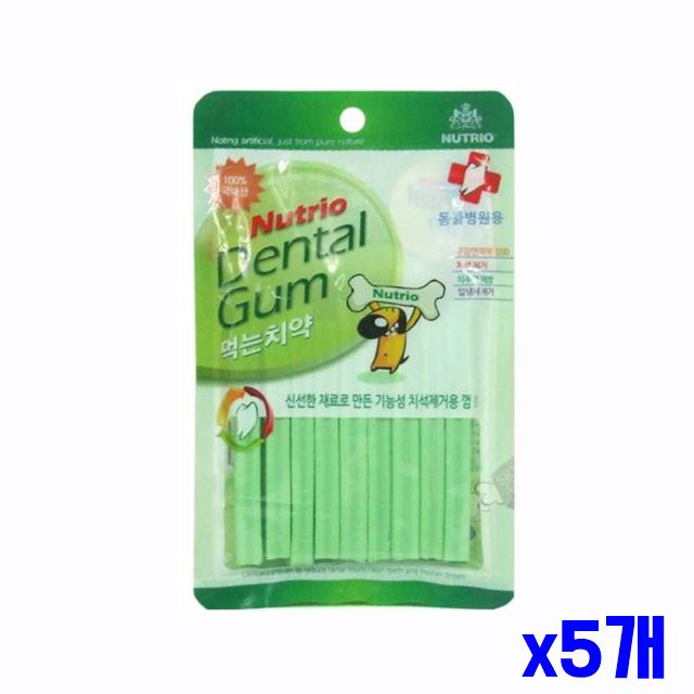 x5개 애견껌 기능성 껌100g 강아지껌 치석제거용 애견