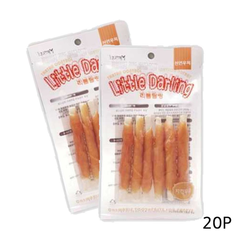 강아지 치킨껌 우유 일상 스틱 6개입 20P 치석관리 간