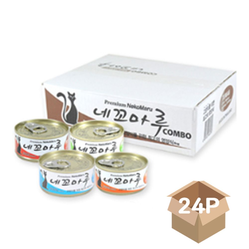 고양이 캔간식 참치 80g 24P 습식 통조림 영양 기호성