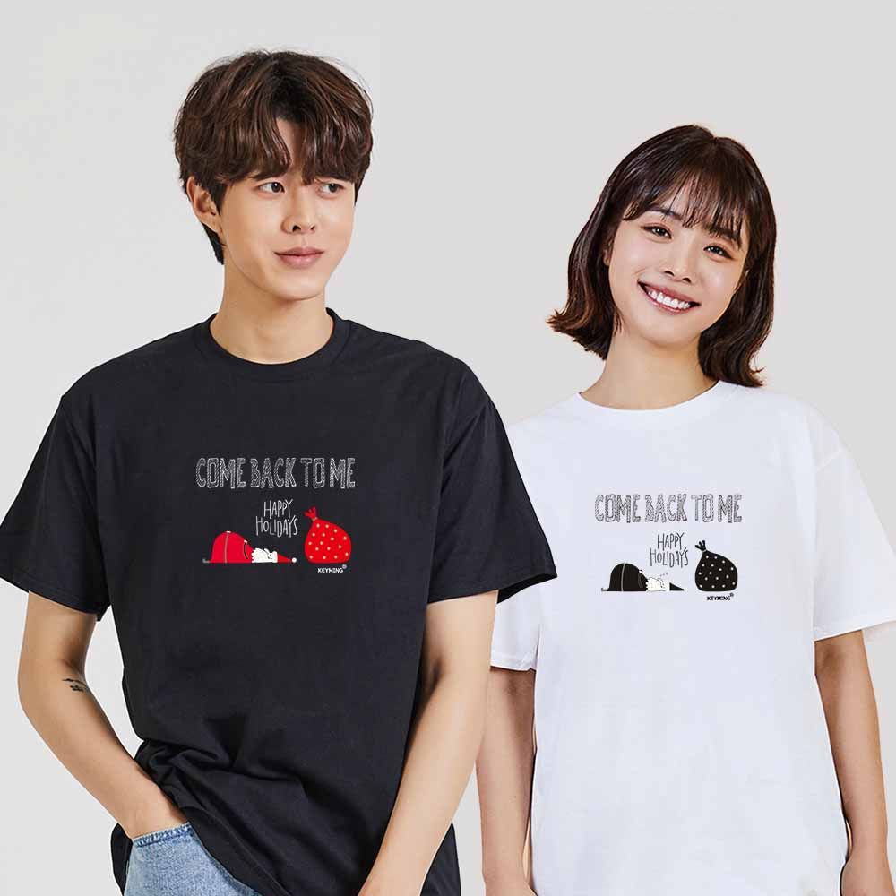 산타 디지털프린팅 인쇄티셔츠 반팔티 오버핏 BX