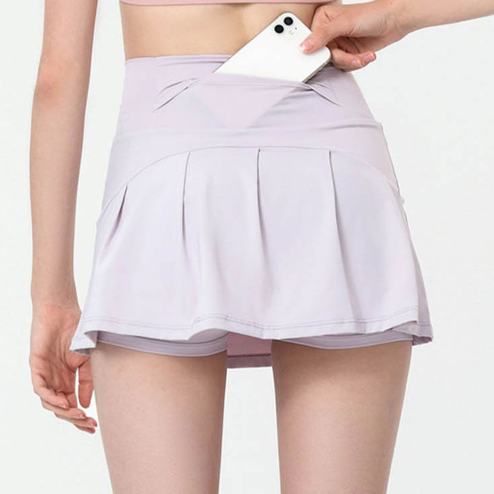 뒷포켓 플리츠 테니스치마 속바지내장 여성 운동룩