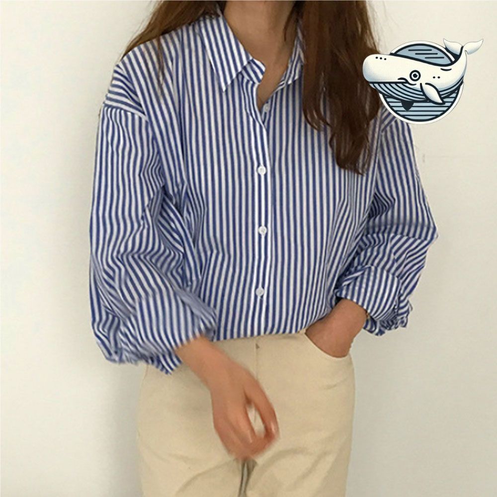 여름 루즈핏 스트라이프 셔츠 기본 데일리