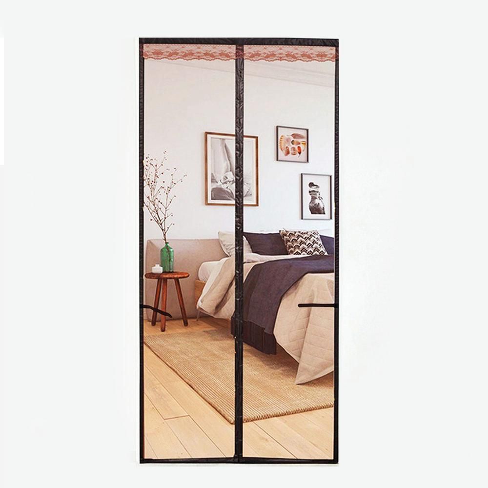 모기장 90x210cm 브라운 입구 출입문 커튼 미세망