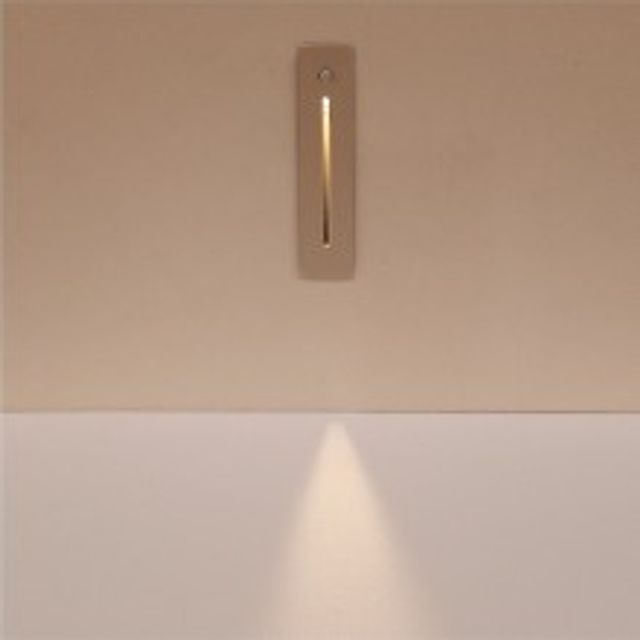 LED 에코 슬립 직사각 스텝 센서 매입등 3W 화이트